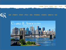 Tablet Screenshot of clarkeimmigration.com